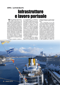 Infrastrutture e lavoro portuale