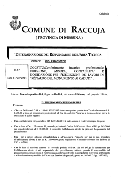 COMUNE DI RACCUJA