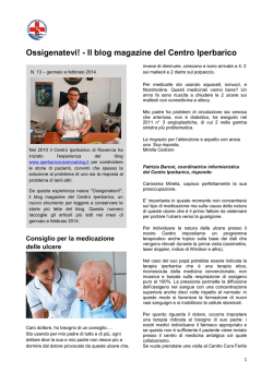 Ossigenatevi! - Centro Iperbarico Ravenna