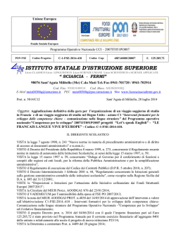 Decreto Aggiudicazione Stage C1 - Sciascia