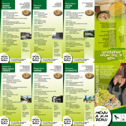menu in concorso - Parco regionale delle Alpi Apuane