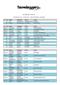11 MAY 2014 - ROCCA DI ROFFENO &ndash; BOLOGNA