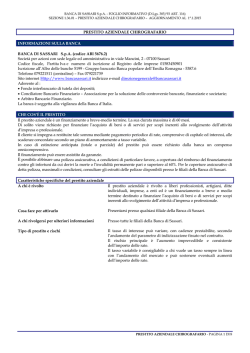 PRESTITO AZIENDALE CHIROGRAFARIO