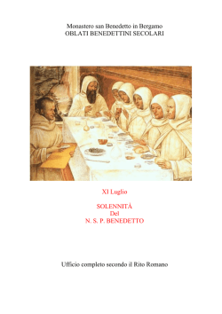 Monastero san Benedetto in Bergamo OBLATI