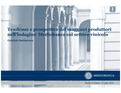 Tendenze e prospettive dei maggiori produttori nell