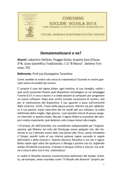 2014 - Tarantino Giuseppina e al. Labartino Stefano, Pioggia Giulia