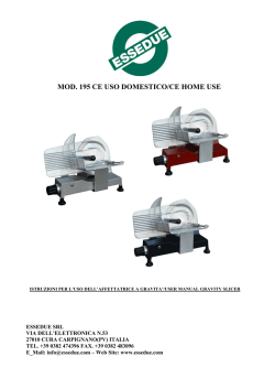 MOD. 195 CE USO DOMESTICO/CE HOME USE