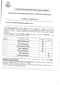 approvazione regolamento tari