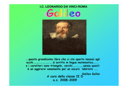 Galileo ipertesto 2 D - Istituto Comprensivo Leonardo da Vinci
