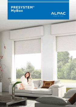 Scarica il leaflet tecnico - PRESYSTEM MyBox