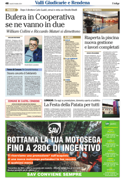 Bufera in Cooperativa se ne vanno in due