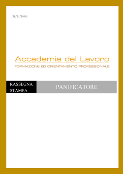 titolo della rassegna - Accademia del Lavoro