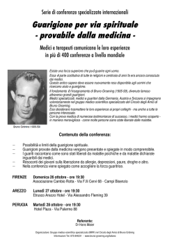 Guarigione per via spirituale - provabile dalla medicina -