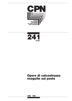 Opere di calcestruzzo eseguite sul posto