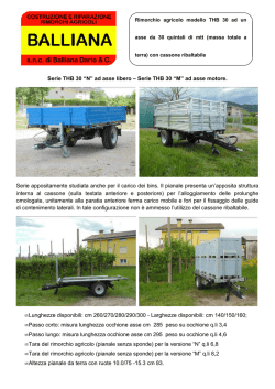 Depliant - Rimorchio agricolo con cassone ribaltabile