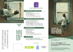 TUTELA della salute riproduttiva nella donna TUTELA della
