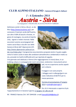 AUSTRIA b - CAI - Sezione di Perugia