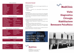 Pieghevole MediClinic - MediClinic, la clinica delle eccellenze