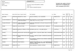 Libri di testo SCUOLA MEDIA ARCADIA 2014-15