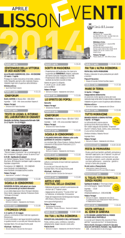 aprile 2014 - Comune di Lissone