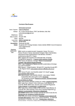 CV europeo 1 - Carluccio Bonesso