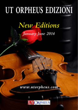 New Editions Catalogue 1/2014