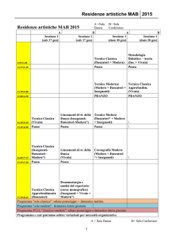 Programma - Premio Mab