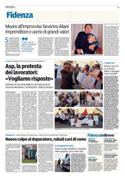 Asp, la protesta dei lavoratori