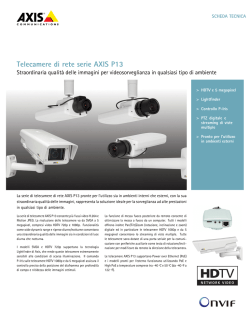 Telecamere di rete serie AXIS P13