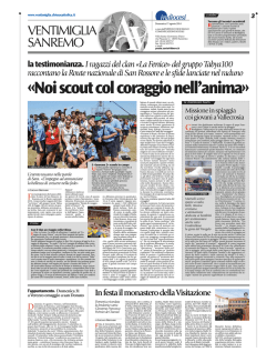 Noi scout del coraggio &ndash; Avvenire