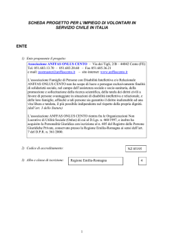 Progetto di Servizio Civile