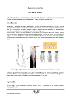Lussazione di rotula