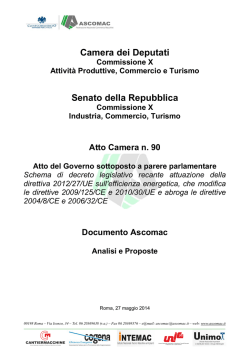 Osservazioni ASCOMAC