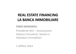 Bandirali La banca immobiliare 01.04.14