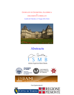 Elenco completo degli abstracts