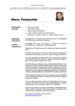 Scarica il Curriculum