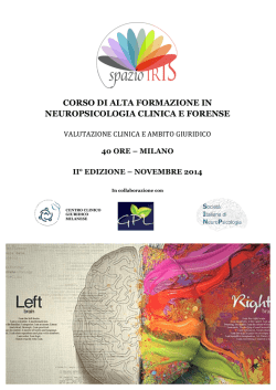 CORSO DI ALTA FORMAZIONE IN NEU