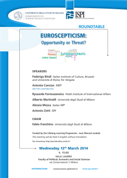 Euroscepticism: Opportunity or Threat?