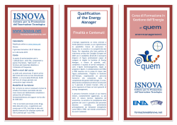 www.isnova.net Qualification of the Energy Manager