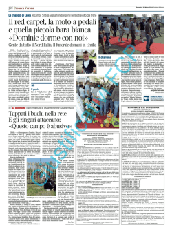 Pubblicazione avviso su quotidiano Corriere di Verona del 30.03.2014