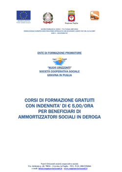 Offerta formativa Nuovi Orizzonti