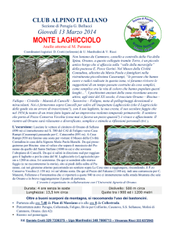 14-03-13 Monte Laghicciolo - CAI