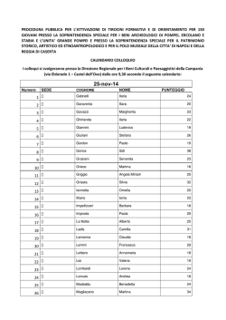 25-nov-14 - Ministero per i Beni e le Attività Culturali