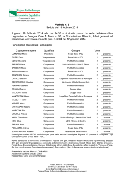 Seduta del 18 febbraio 2014