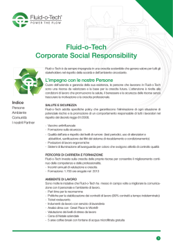 Fluid-o-Tech Corporate Social Responsibility