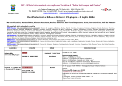 6 luglio 2014 - Eventi e Sagre