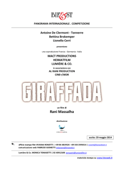 Scarica il pressbook completo di Giraffada