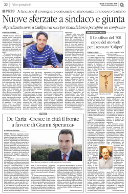 ferzate a sindaco e giunta - Confraternita del SS Crocifisso