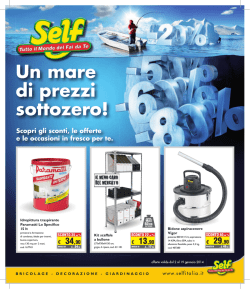 SELF Un mare di prezzi sottozero! dal 02/01/2014
