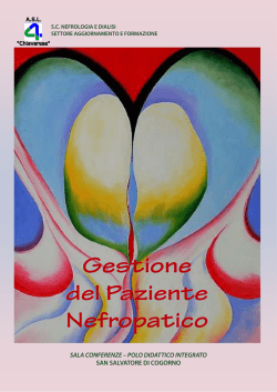 Gestione del Paziente Nefropatico